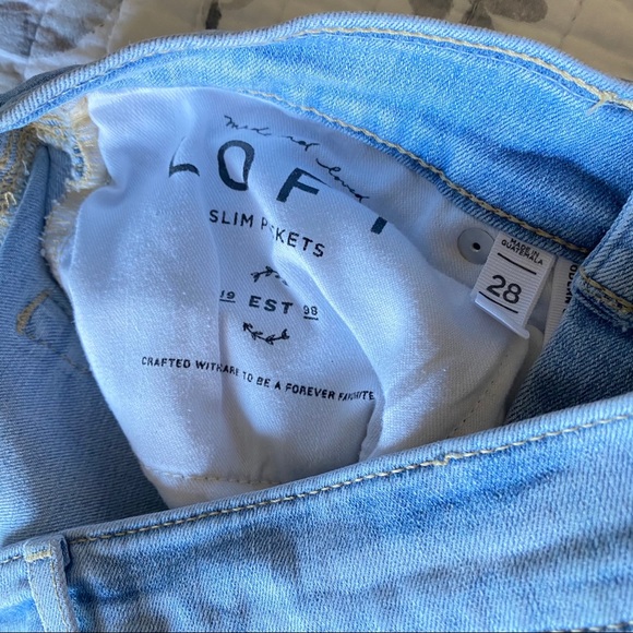 Loft Embroidered Skinny Jean Light Wash • 28/6 - Picture 7 of 7